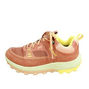 LL Bean Access Orange Mesh Lace Up Waterproof Breathable Hiking Shoes Size 8 M